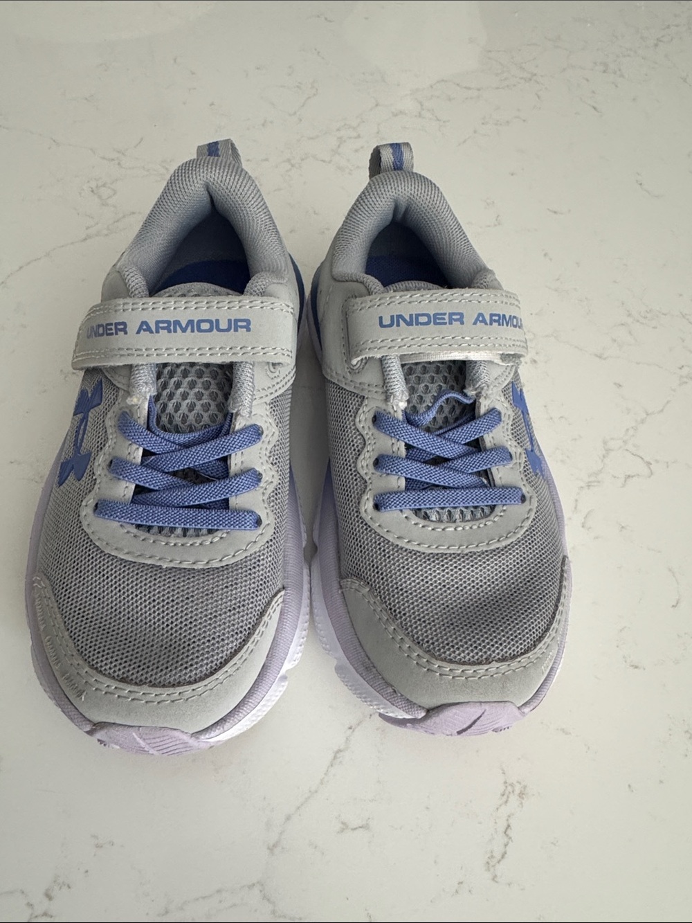 Under Armour girls' Gray & Lavender Athletic Shoes